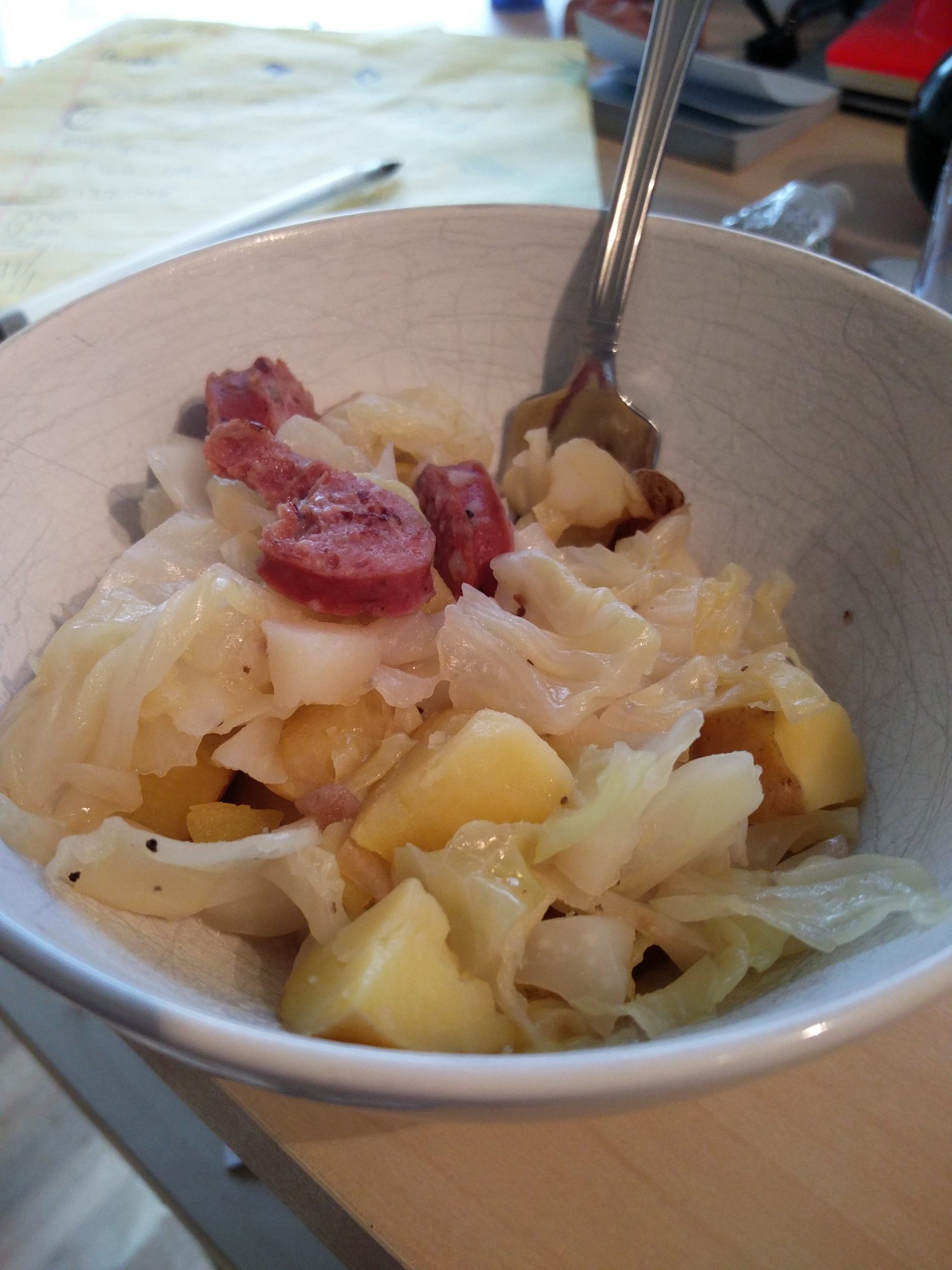 Sausage, Potatoes, and Cabbage